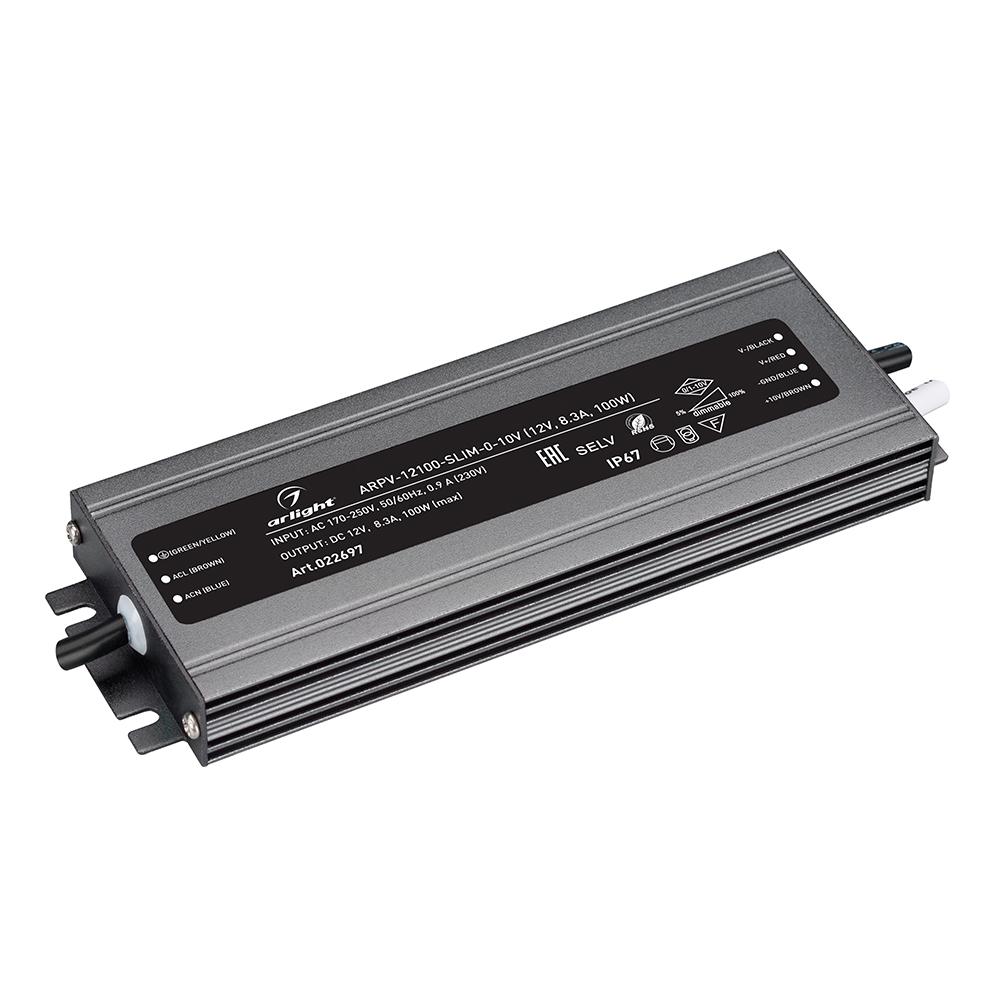 Arlight 022697 Блок питания ARPV-12100-SLIM-0-10V (12V, 8.3A, 100W) Arlight 022697 Блок питания ARPV-12100-SLIM-0-10V (12V, 8.3A, 100W)