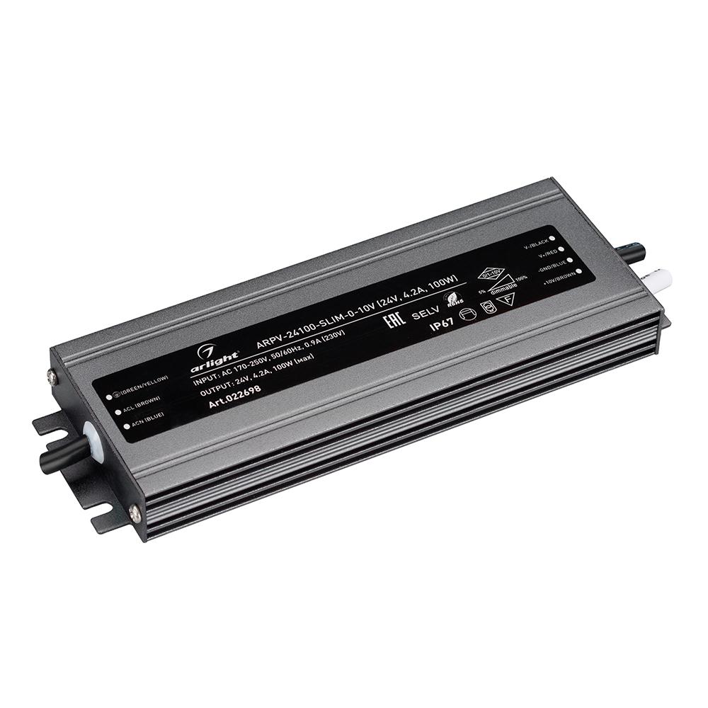 Arlight 022698 Блок питания ARPV-24100-SLIM-0-10V (24V, 4.2A, 100W)