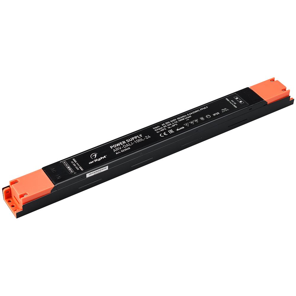 Arlight 023540 Блок питания ARV-DALI-100L-24 (24V, 4.1A, 100W, PFC) Arlight 023540 Блок питания ARV-DALI-100L-24 (24V, 4.1A, 100W, PFC)