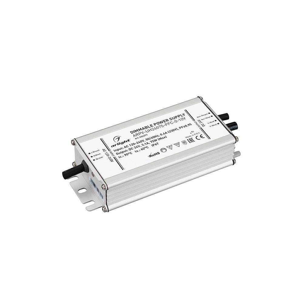 Arlight 024273 Блок питания ARPV-UH24075-PFC-0-10V (24V, 3.1A, 75W)