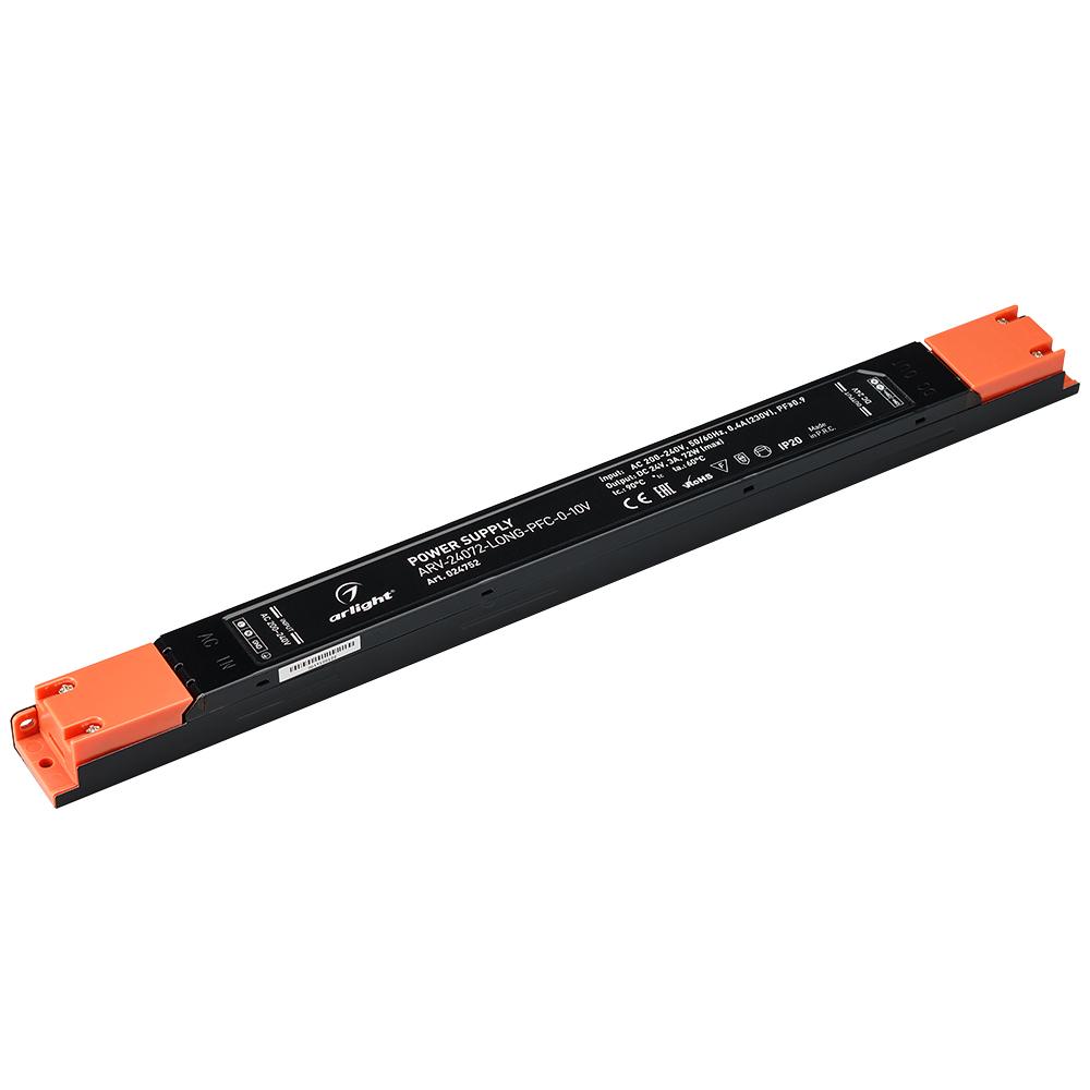 Arlight 024752 Блок питания ARV-24072-LONG-PFC-0-10V (24V, 3A, 72W) Arlight 024752 Блок питания ARV-24072-LONG-PFC-0-10V (24V, 3A, 72W)