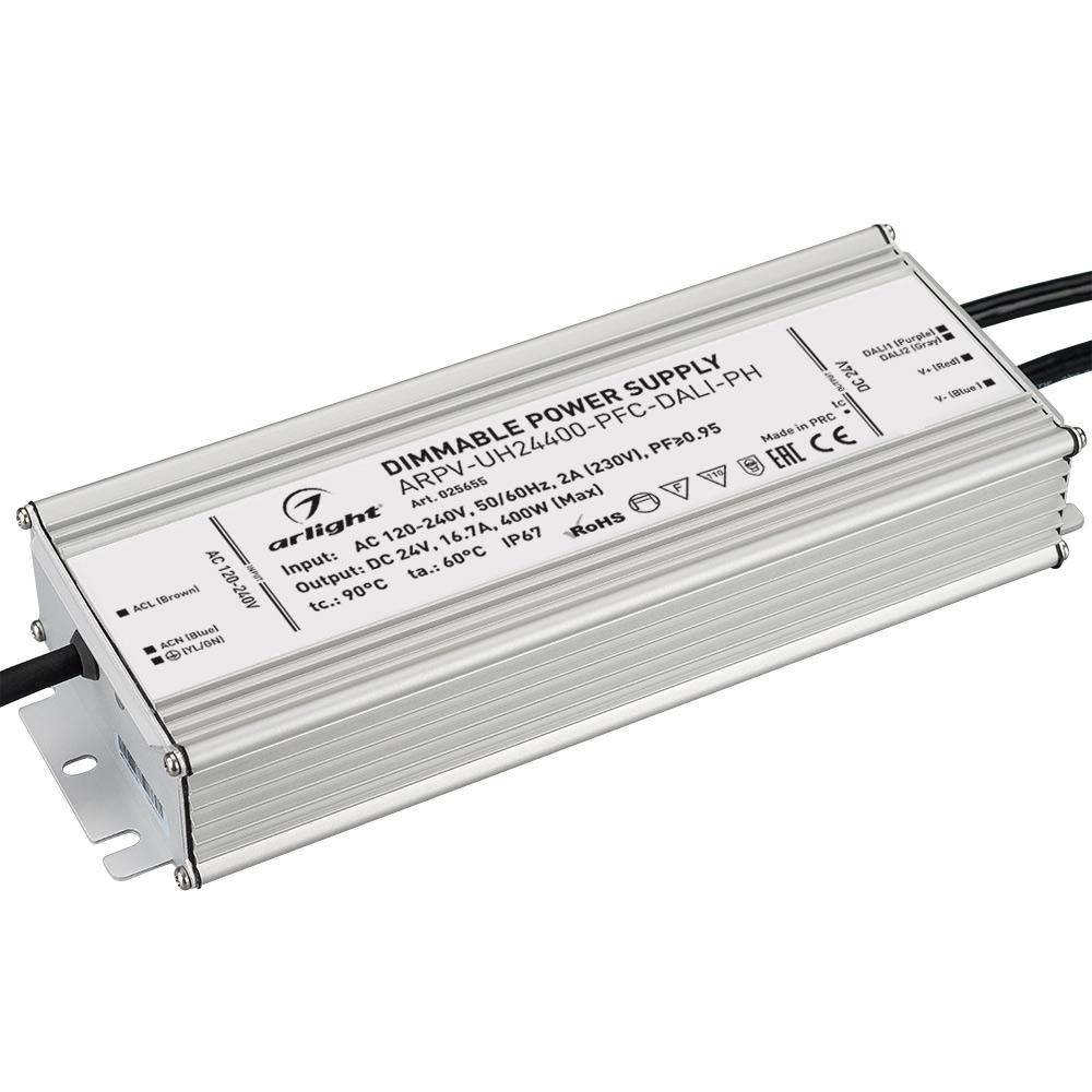 Arlight 025655 Блок питания ARPV-UH24400-PFC-DALI-PH (24V, 16.7A, 400W) Arlight 025655 Блок питания ARPV-UH24400-PFC-DALI-PH (24V, 16.7A, 400W)