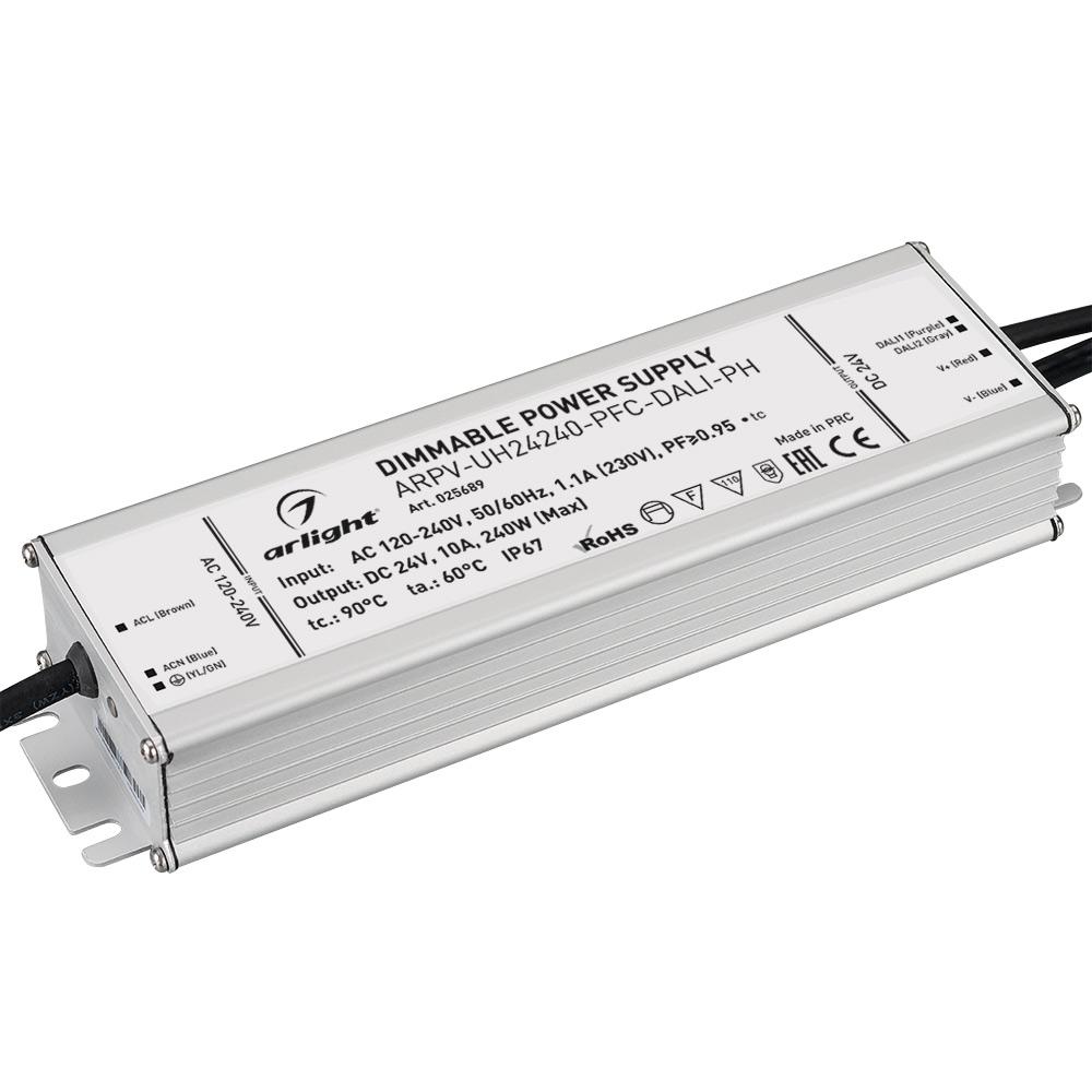 Arlight 025689 Блок питания ARPV-UH24240-PFC-DALI-PH (24V, 10.0A, 240W) Arlight 025689 Блок питания ARPV-UH24240-PFC-DALI-PH (24V, 10.0A, 240W)