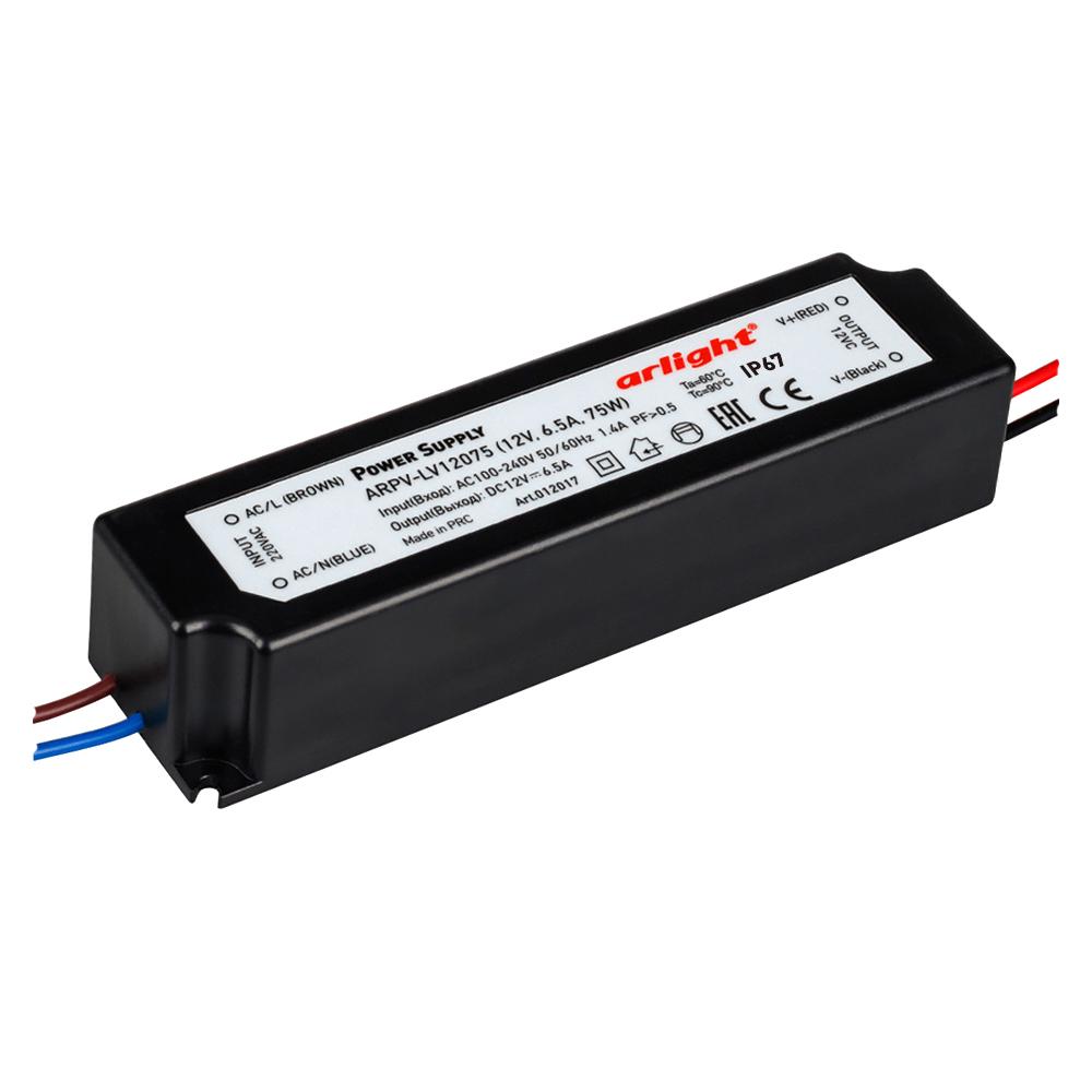 Arlight 012017 Блок питания ARPV-LV12075 (12V, 6.3A, 75W) Arlight 012017 Блок питания ARPV-LV12075 (12V, 6.3A, 75W)