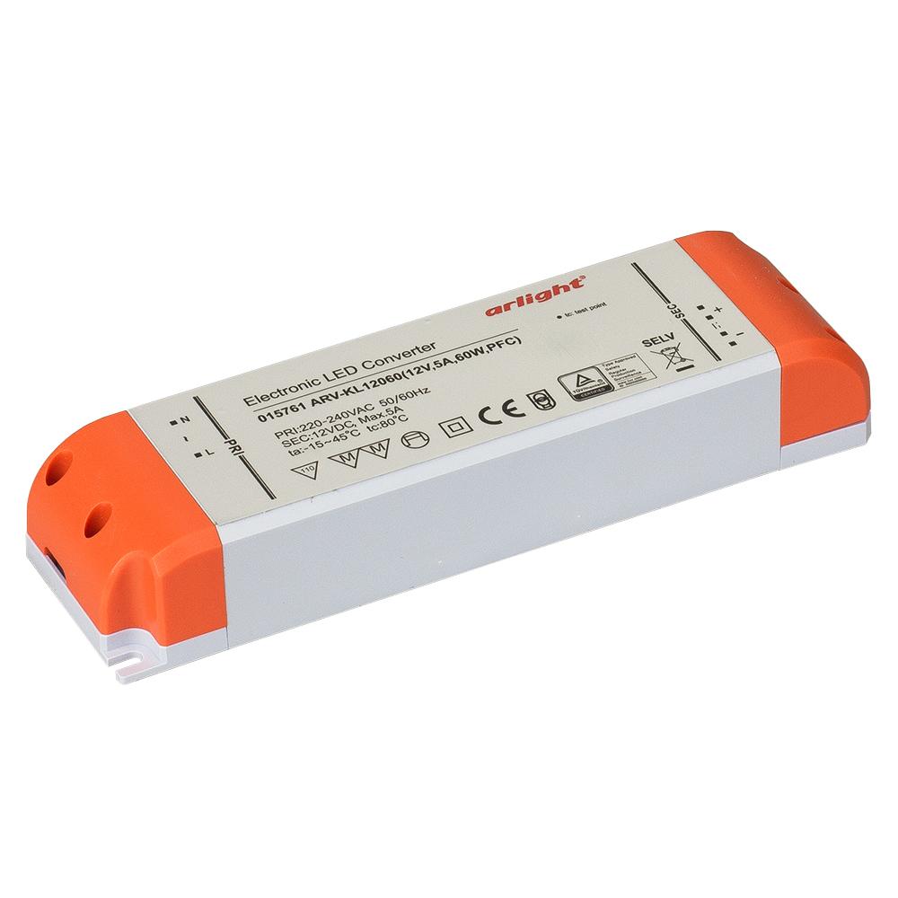 Arlight 015761 Блок питания ARV-KL12060 (12V, 5A, 60W, PFC) Arlight 015761 Блок питания ARV-KL12060 (12V, 5A, 60W, PFC)