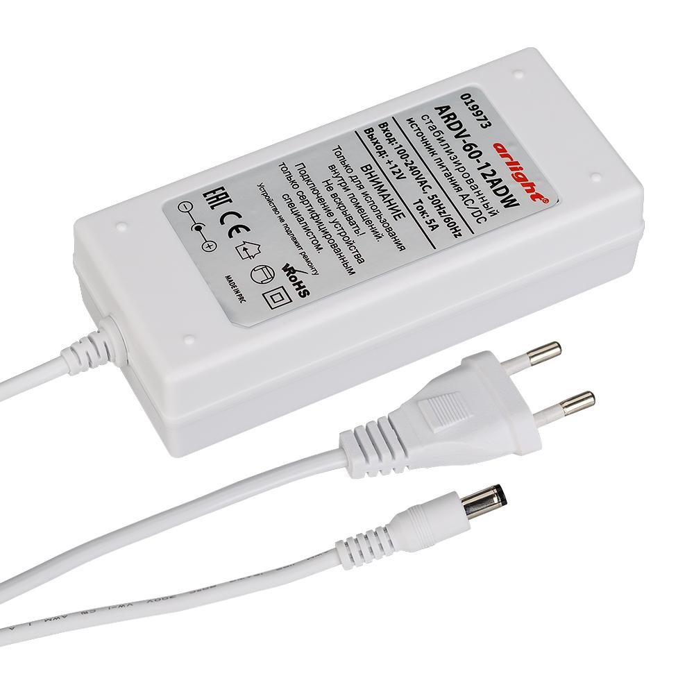 Arlight 019973 Блок питания ARDV-60-12ADW (12V, 5A, 60W) Arlight 019973 Блок питания ARDV-60-12ADW (12V, 5A, 60W)