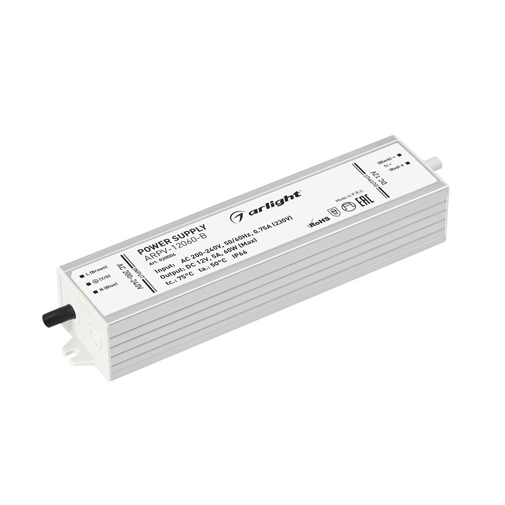 Arlight 020006 Блок питания ARPV-12060-B (12V, 5.0A, 60W) Arlight 020006 Блок питания ARPV-12060-B (12V, 5.0A, 60W)