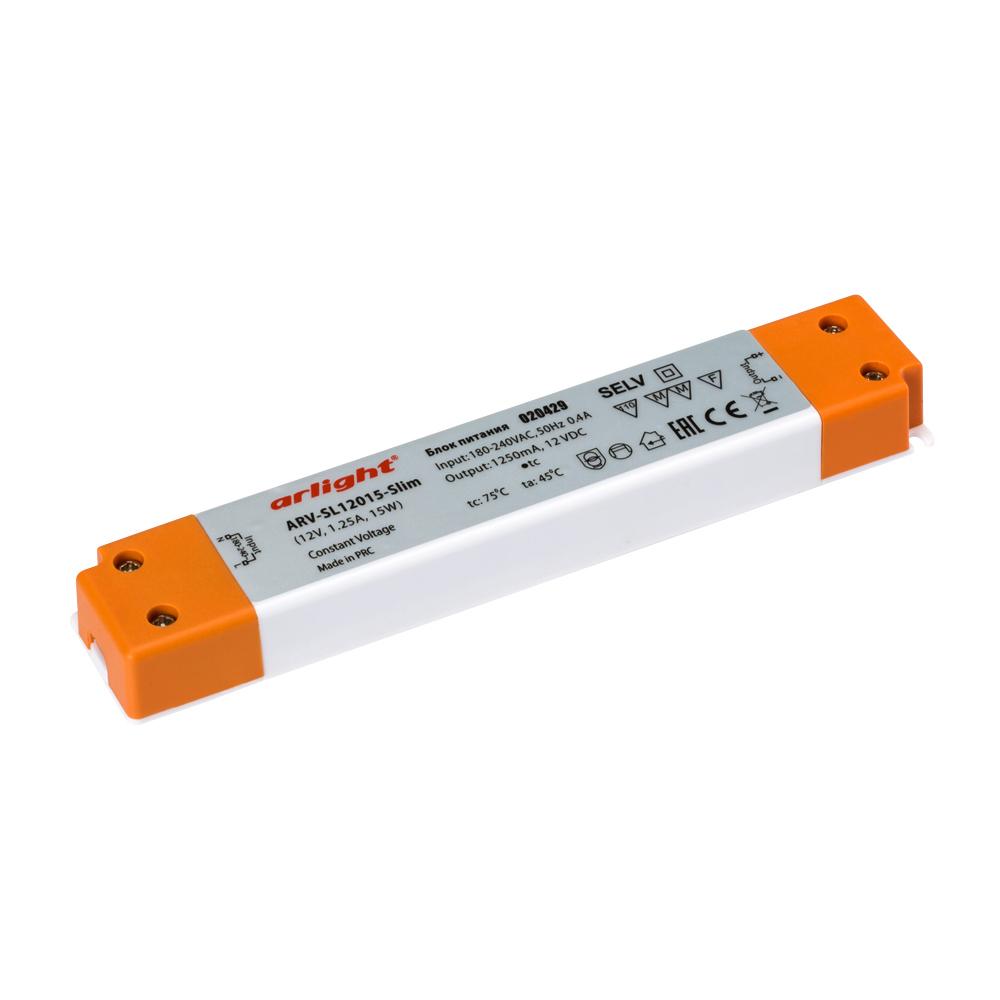 Arlight 020429 Блок питания ARV-SL12015-Slim (12V, 1.25A, 15W) Arlight 020429 Блок питания ARV-SL12015-Slim (12V, 1.25A, 15W)