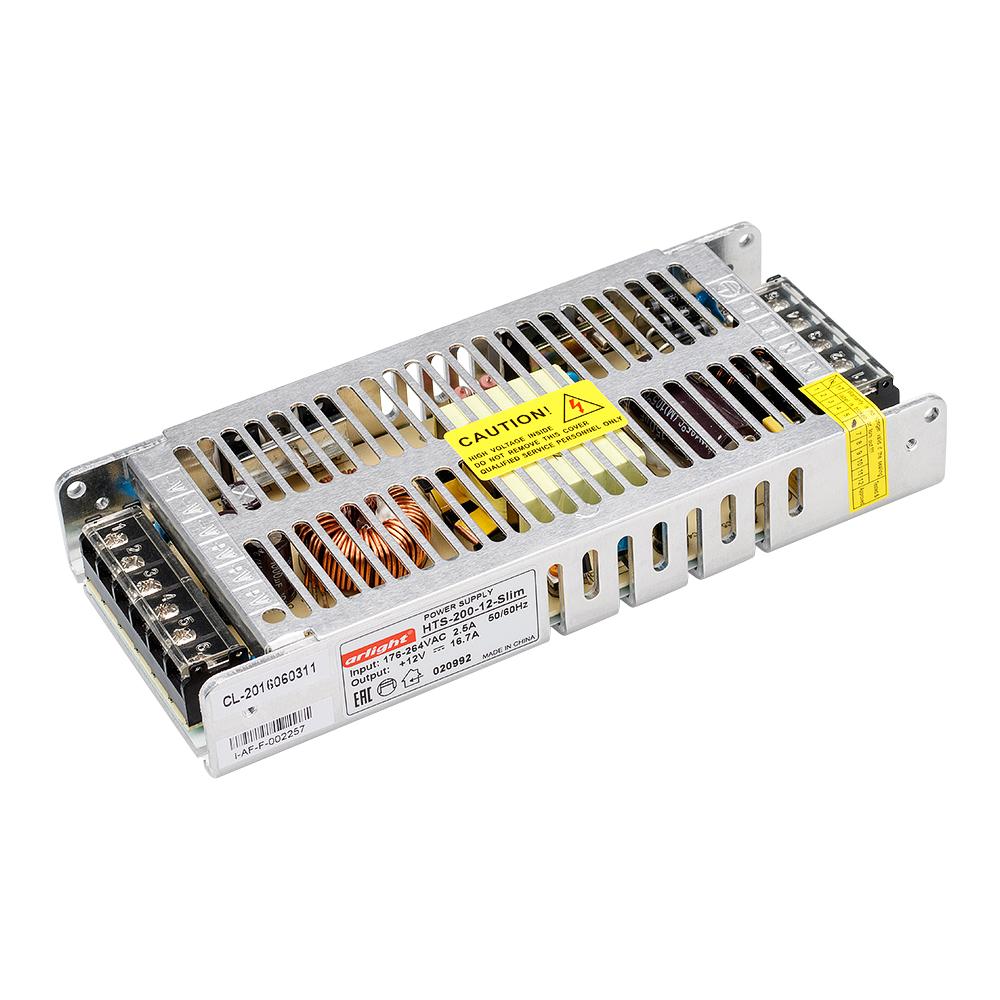 Arlight 020992 Блок питания HTS-200-12-Slim (12V, 16.7A, 200W) Arlight 020992 Блок питания HTS-200-12-Slim (12V, 16.7A, 200W)
