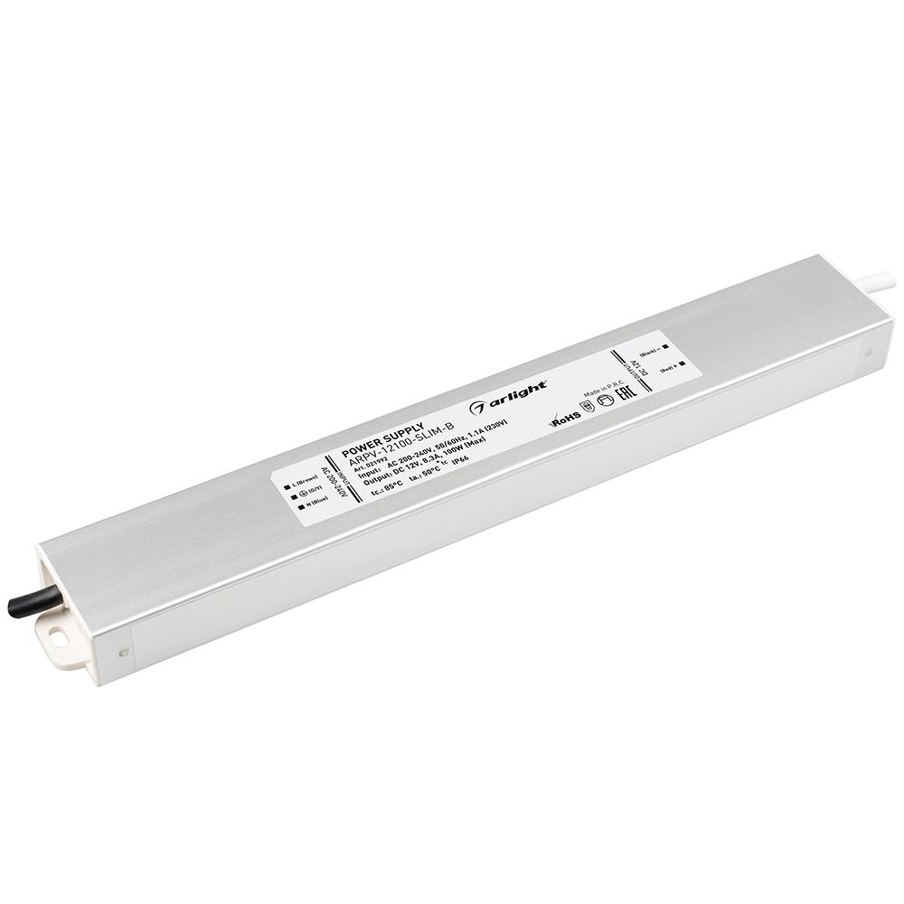 Arlight 021992 Блок питания ARPV-12100-SLIM-B (12V, 8.3A, 100W) Arlight 021992 Блок питания ARPV-12100-SLIM-B (12V, 8.3A, 100W)