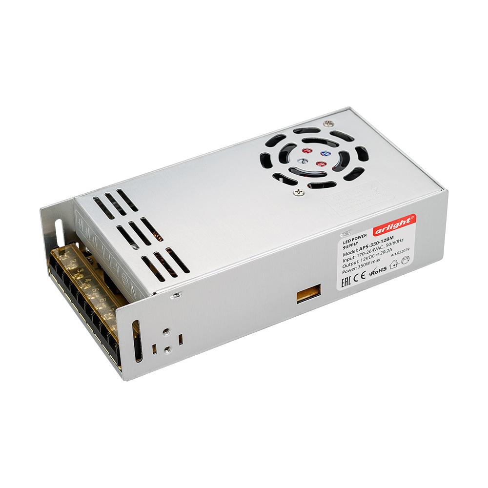 Arlight 022079 Блок питания APS-350-12BM (12V, 29.2A, 350W) Arlight 022079 Блок питания APS-350-12BM (12V, 29.2A, 350W)