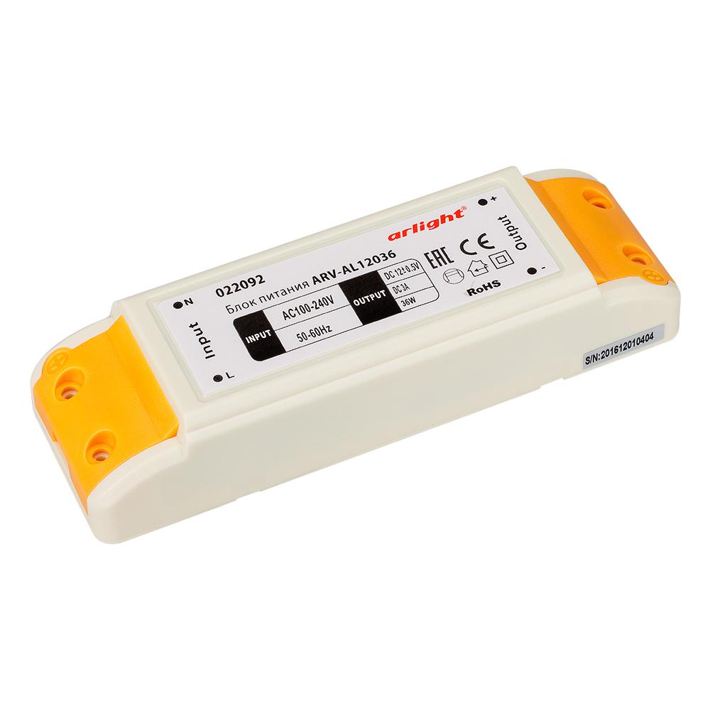 Arlight 022092 Блок питания ARV-AL12036 (12V, 3A, 36W) Arlight 022092 Блок питания ARV-AL12036 (12V, 3A, 36W)