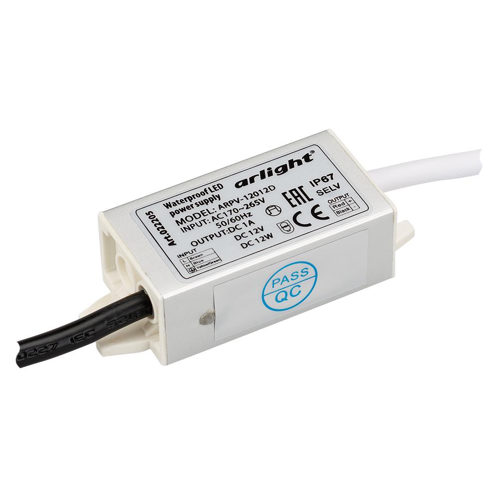 Arlight 022205 Блок питания ARPV-12012-D (12V, 1.0A, 12W) Arlight 022205 Блок питания ARPV-12012-D (12V, 1.0A, 12W)