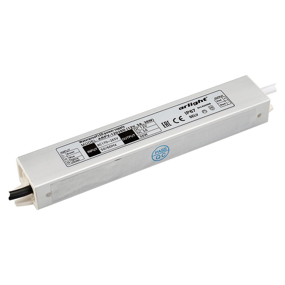 Arlight 022408 Блок питания ARPV-12036-D (12V, 3.0A, 36W) Arlight 022408 Блок питания ARPV-12036-D (12V, 3.0A, 36W)