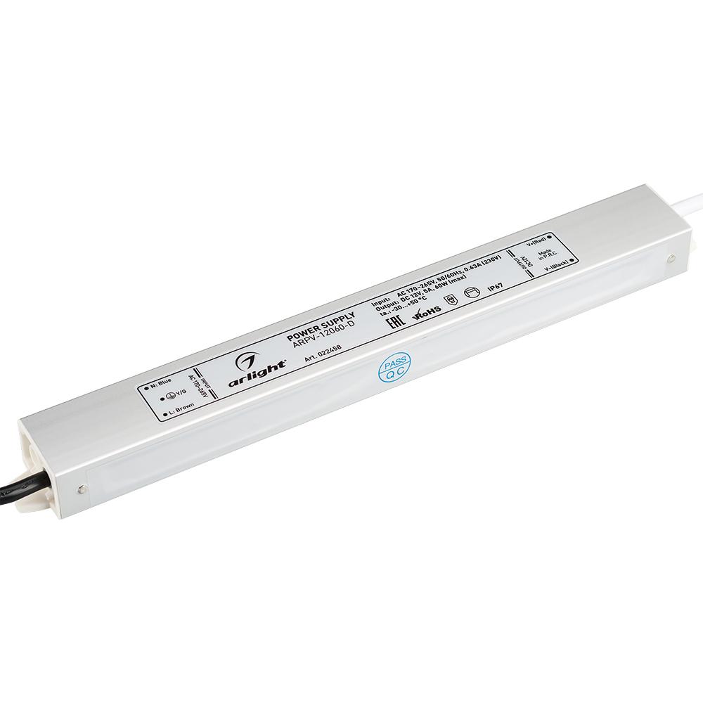 Arlight 022458 Блок питания ARPV-12060-D (12V, 5A, 60W) Arlight 022458 Блок питания ARPV-12060-D (12V, 5A, 60W)