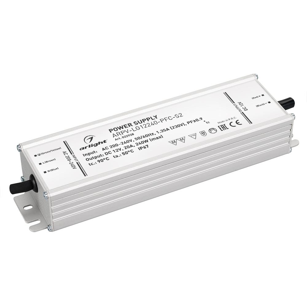 Arlight 022928 Блок питания ARPV-LG12240-PFC-S2 (12V, 20.0A, 240W) Arlight 022928 Блок питания ARPV-LG12240-PFC-S2 (12V, 20.0A, 240W)