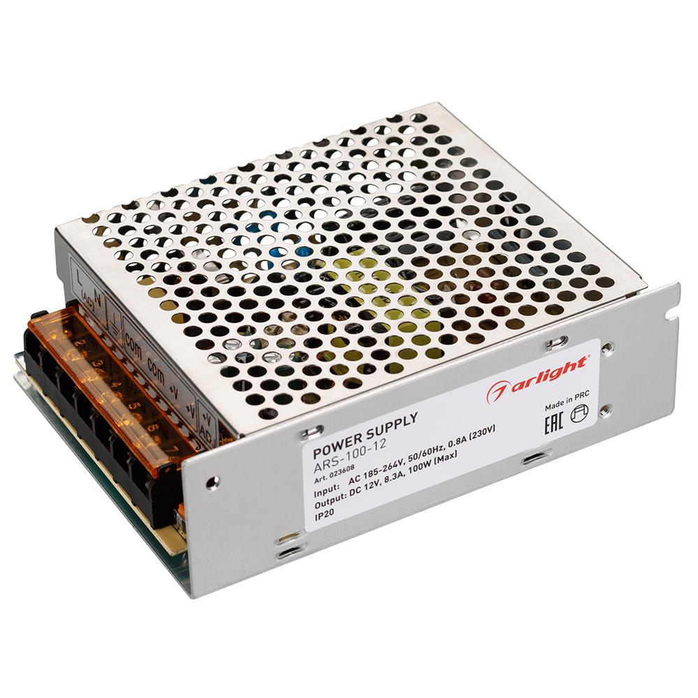 Arlight 023608 Блок питания ARS-100-12 (12V, 8.3A, 100W) Arlight 023608 Блок питания ARS-100-12 (12V, 8.3A, 100W)