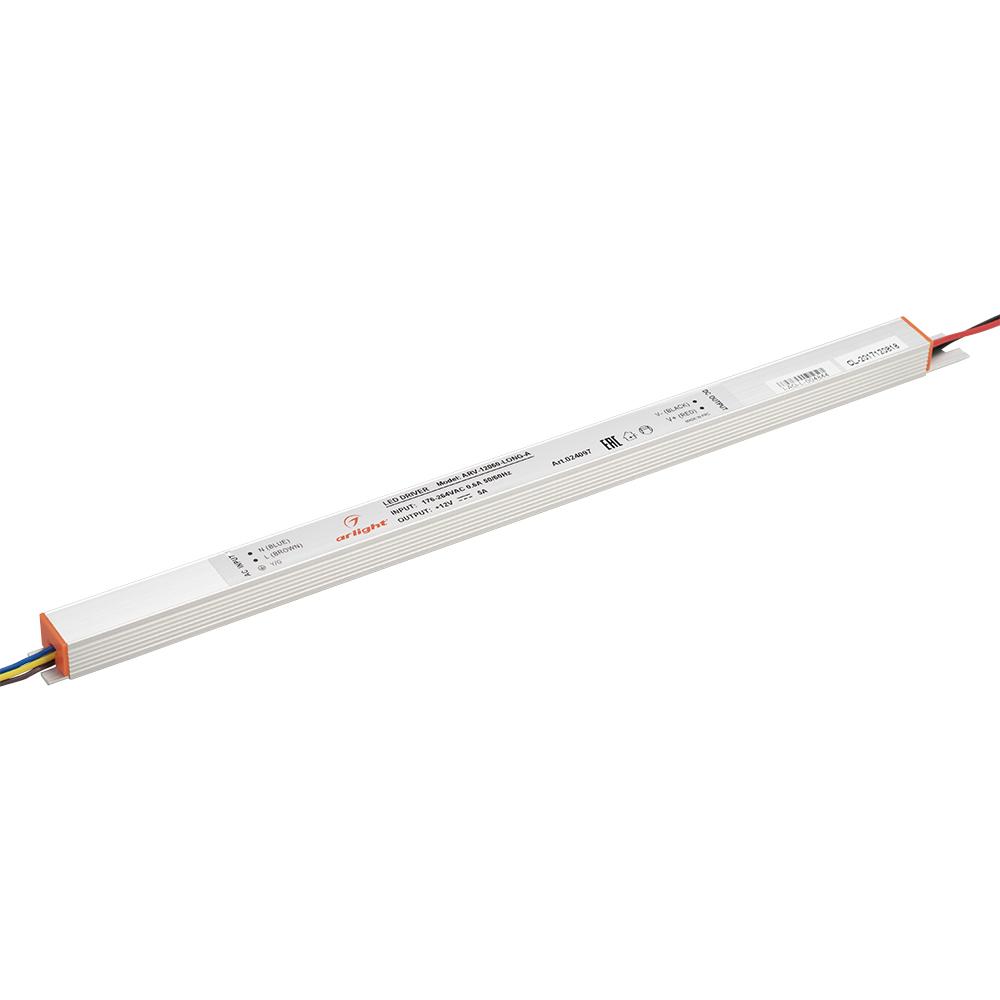 Arlight 024097 Блок питания ARV-12060-LONG-A (12V, 5A, 60W)