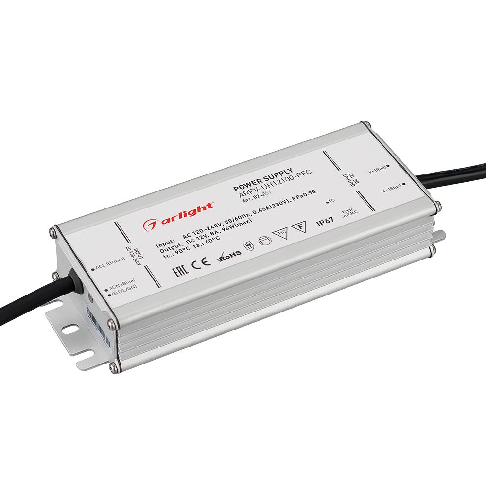 Arlight 024267 Блок питания ARPV-UH12100-PFC (12V, 8.0A, 96W) Arlight 024267 Блок питания ARPV-UH12100-PFC (12V, 8.0A, 96W)