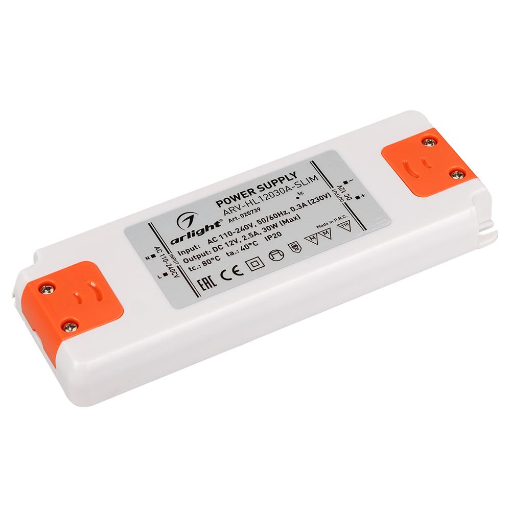 Arlight 025739 Блок питания ARV-HL12030A-Slim (12V, 2.5A, 30W) Arlight 025739 Блок питания ARV-HL12030A-Slim (12V, 2.5A, 30W)