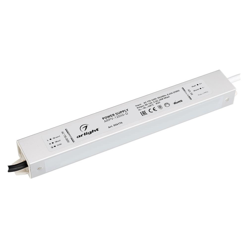 Arlight 026176 Блок питания ARPV-12040-D (12V, 3.3A, 40W) Arlight 026176 Блок питания ARPV-12040-D (12V, 3.3A, 40W)