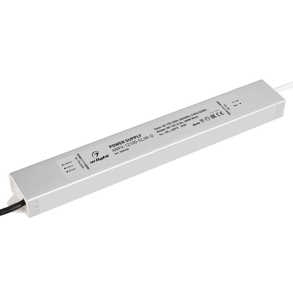 Arlight 026433 Блок питания ARPV-12100-SLIM-D (12V, 8.3A, 100W) Arlight 026433 Блок питания ARPV-12100-SLIM-D (12V, 8.3A, 100W)