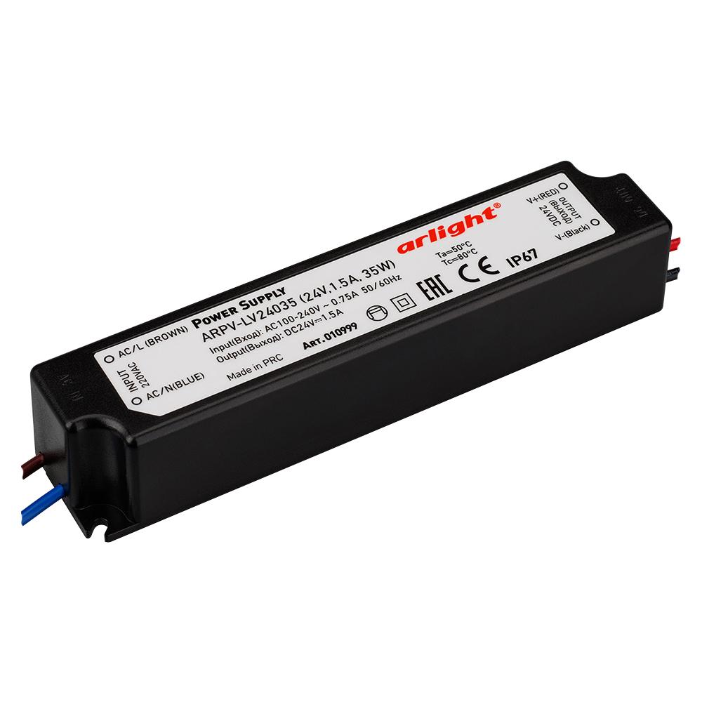Arlight 010999 Блок питания ARPV-LV24035 (24V, 1.5A, 36W) Arlight 010999 Блок питания ARPV-LV24035 (24V, 1.5A, 36W)