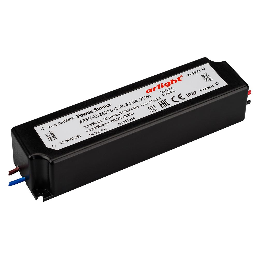Arlight 012016 Блок питания ARPV-LV24075 (24V, 3.1A, 75W) Arlight 012016 Блок питания ARPV-LV24075 (24V, 3.1A, 75W)