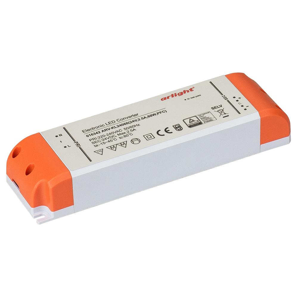 Arlight 016342 Блок питания ARV-KL24060 (24V, 2.5A, 60W, PFC) Arlight 016342 Блок питания ARV-KL24060 (24V, 2.5A, 60W, PFC)