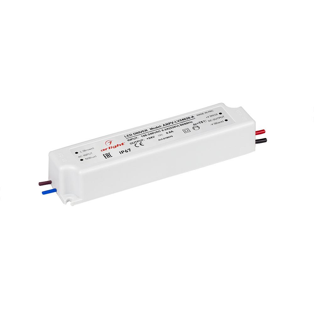 Arlight 018979 Блок питания ARPV-LV24020-A (24V, 0.8A, 20W)