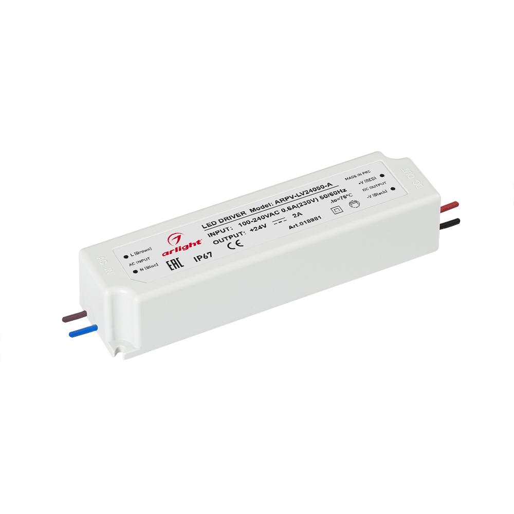 Arlight 018981 Блок питания ARPV-LV24050-A (24V, 2.0A, 48W) Arlight 018981 Блок питания ARPV-LV24050-A (24V, 2.0A, 48W)