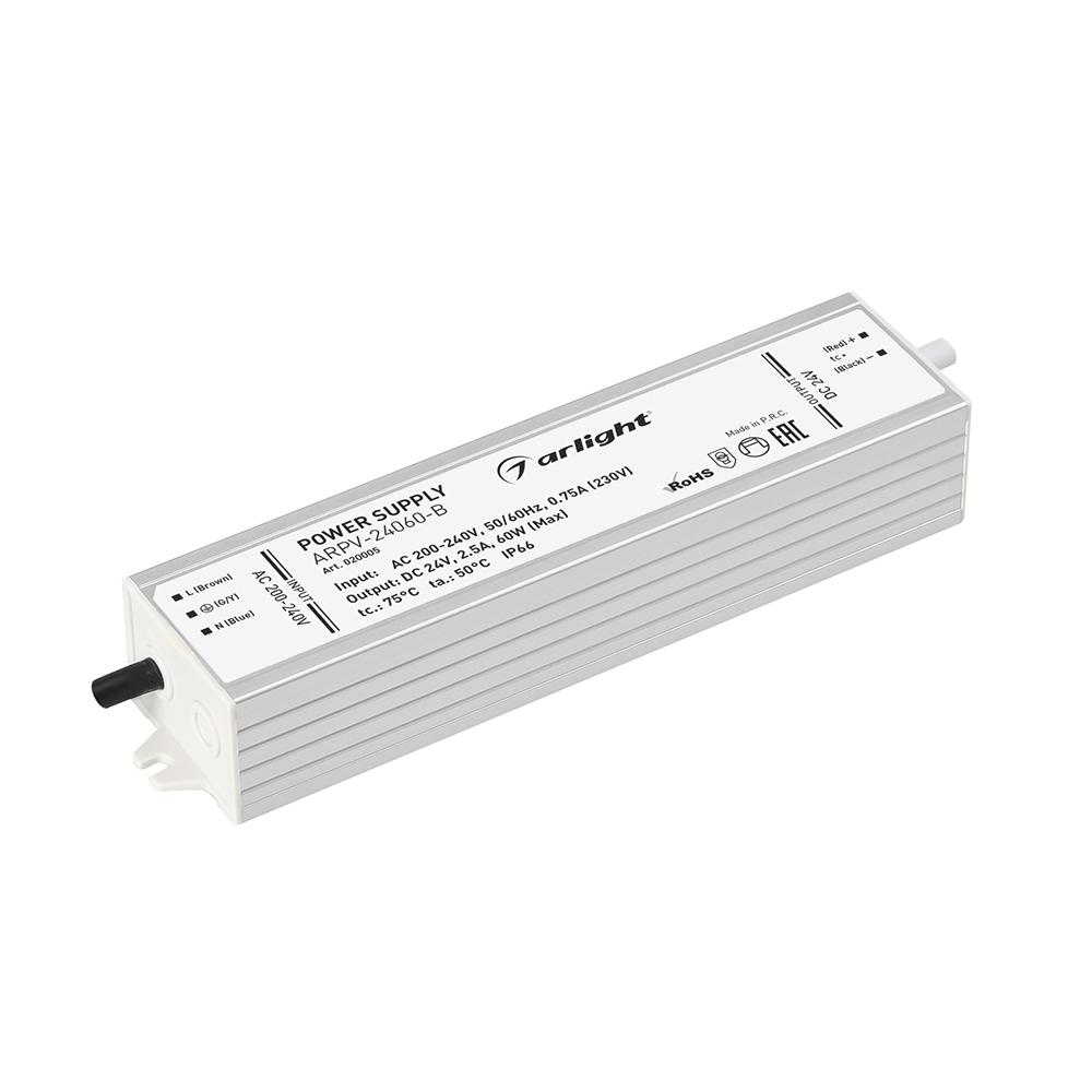 Arlight 020005 Блок питания ARPV-24060-B (24V, 2.5A, 60W)