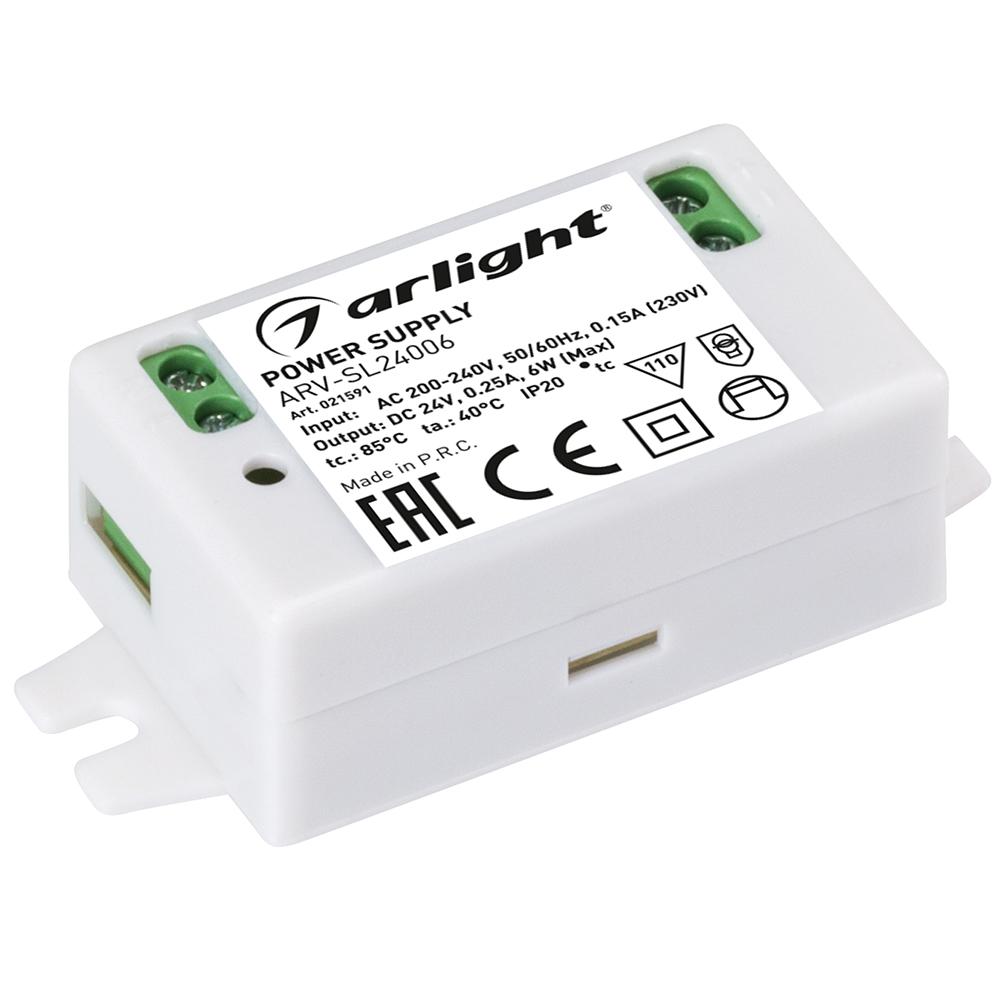 Arlight 021591 Блок питания ARV-SL24006 (24V, 0.25A, 6W) Arlight 021591 Блок питания ARV-SL24006 (24V, 0.25A, 6W)