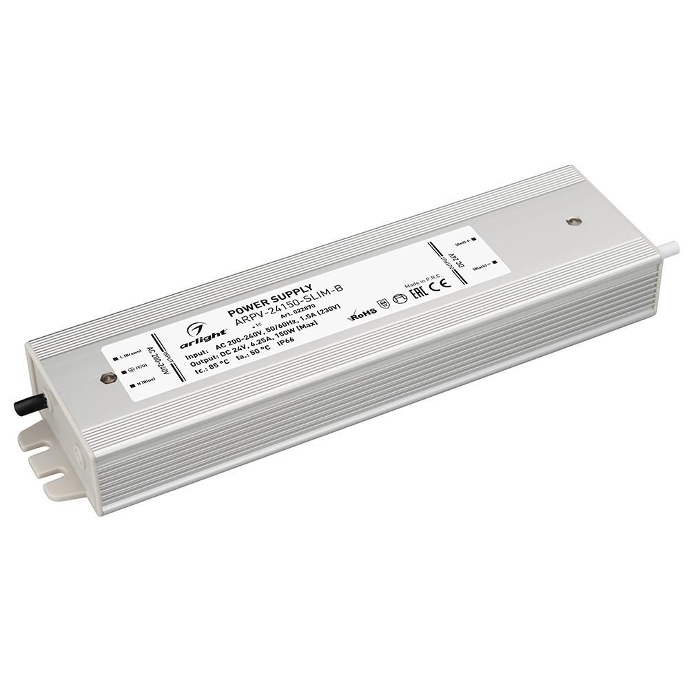 Arlight 022870 Блок питания ARPV-24150-SLIM-B (24V, 6.3A, 150W) Arlight 022870 Блок питания ARPV-24150-SLIM-B (24V, 6.3A, 150W)