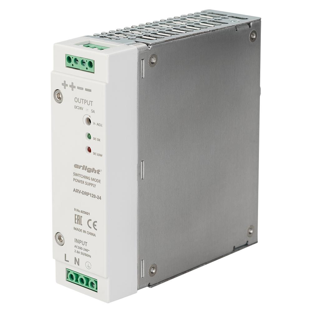 Arlight 023021 Блок питания ARV-DRP120-24 (24V, 5A, 120W) Arlight 023021 Блок питания ARV-DRP120-24 (24V, 5A, 120W)
