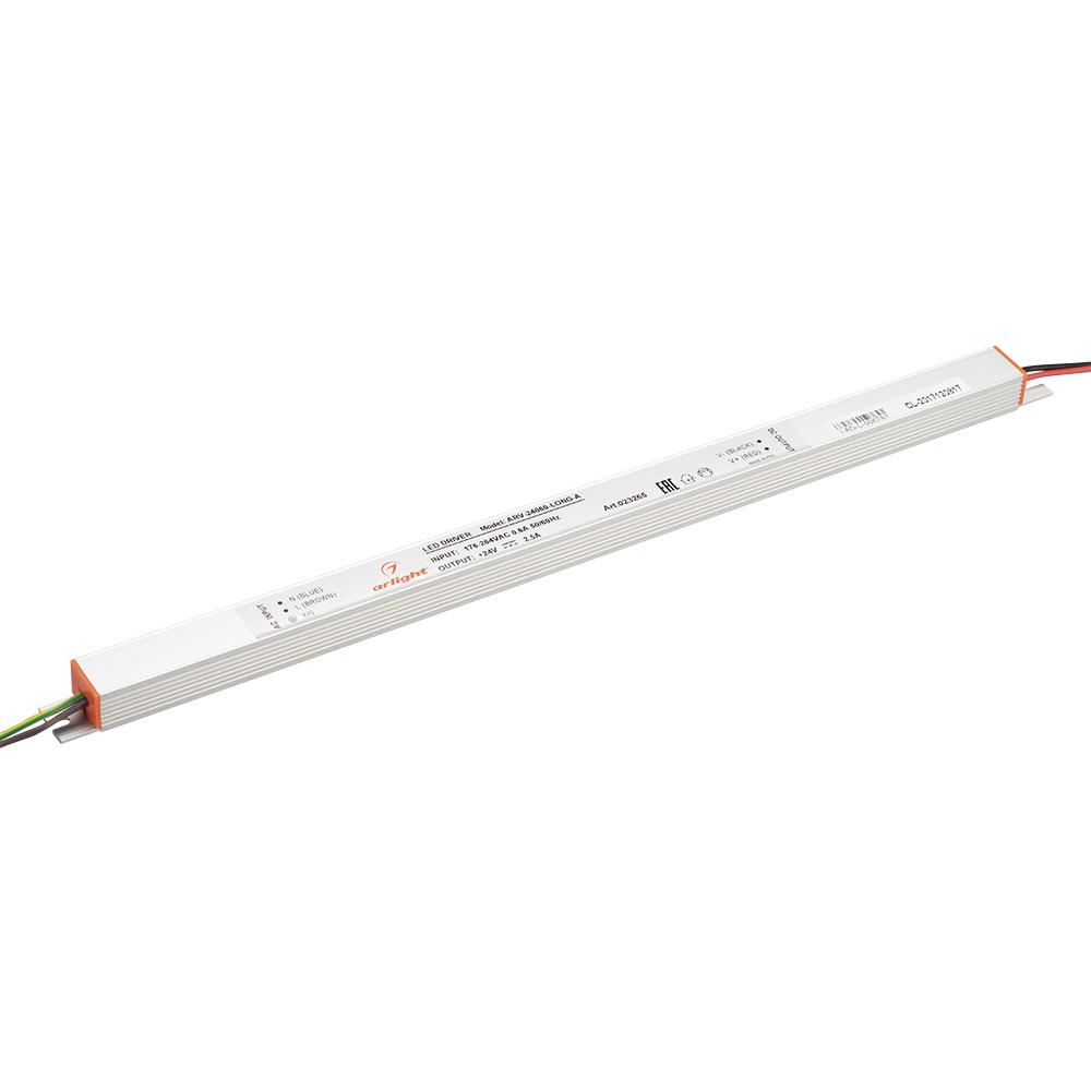 Arlight 023265 Блок питания ARV-24060-LONG-A (24V, 2.5A, 60W)