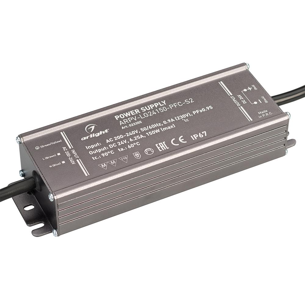Arlight 023355 Блок питания ARPV-LG24150-PFC-S2 (24V, 6.3A, 150W) Arlight 023355 Блок питания ARPV-LG24150-PFC-S2 (24V, 6.3A, 150W)