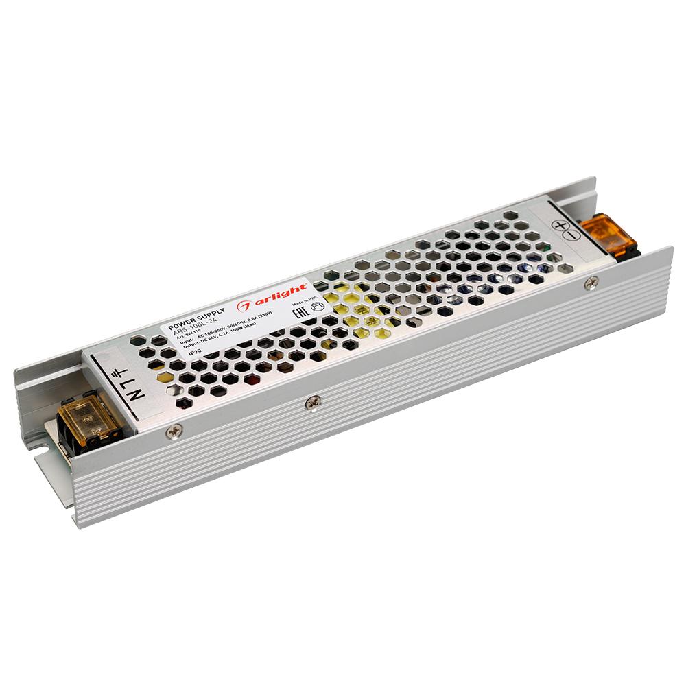 Arlight 024119 Блок питания ARS-100L-24 (24V, 4.2A, 100W) Arlight 024119 Блок питания ARS-100L-24 (24V, 4.2A, 100W)