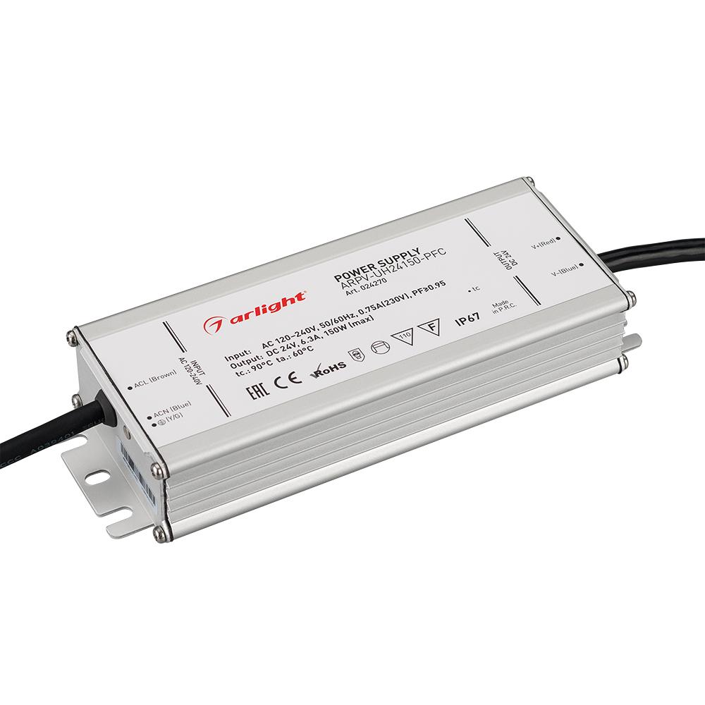 Arlight 024270 Блок питания ARPV-UH24150-PFC (24V, 6.3A, 150W) Arlight 024270 Блок питания ARPV-UH24150-PFC (24V, 6.3A, 150W)