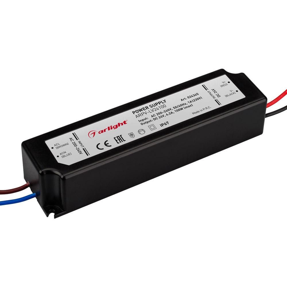 Arlight 024345 Блок питания ARPV-LV24100 (24V, 4.2A, 100W) Arlight 024345 Блок питания ARPV-LV24100 (24V, 4.2A, 100W)