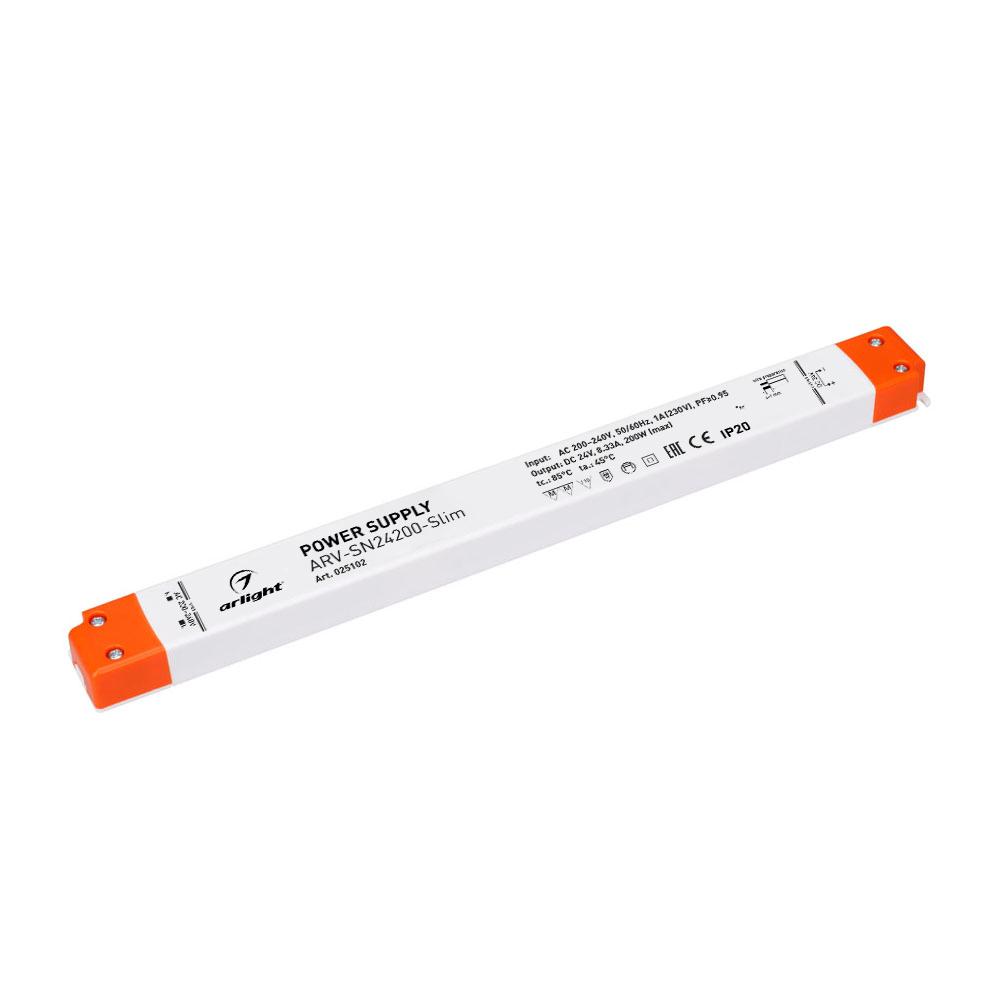 Arlight 025102 Блок питания ARV-SN24200-Slim (24V, 8.33A, 200W, PFC)