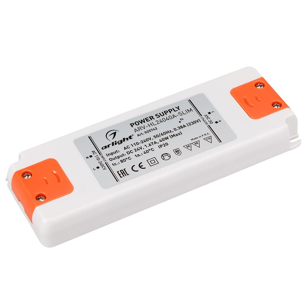 Arlight 025742 Блок питания ARV-HL24040A-Slim (24V, 1.67A, 40W) Arlight 025742 Блок питания ARV-HL24040A-Slim (24V, 1.67A, 40W)