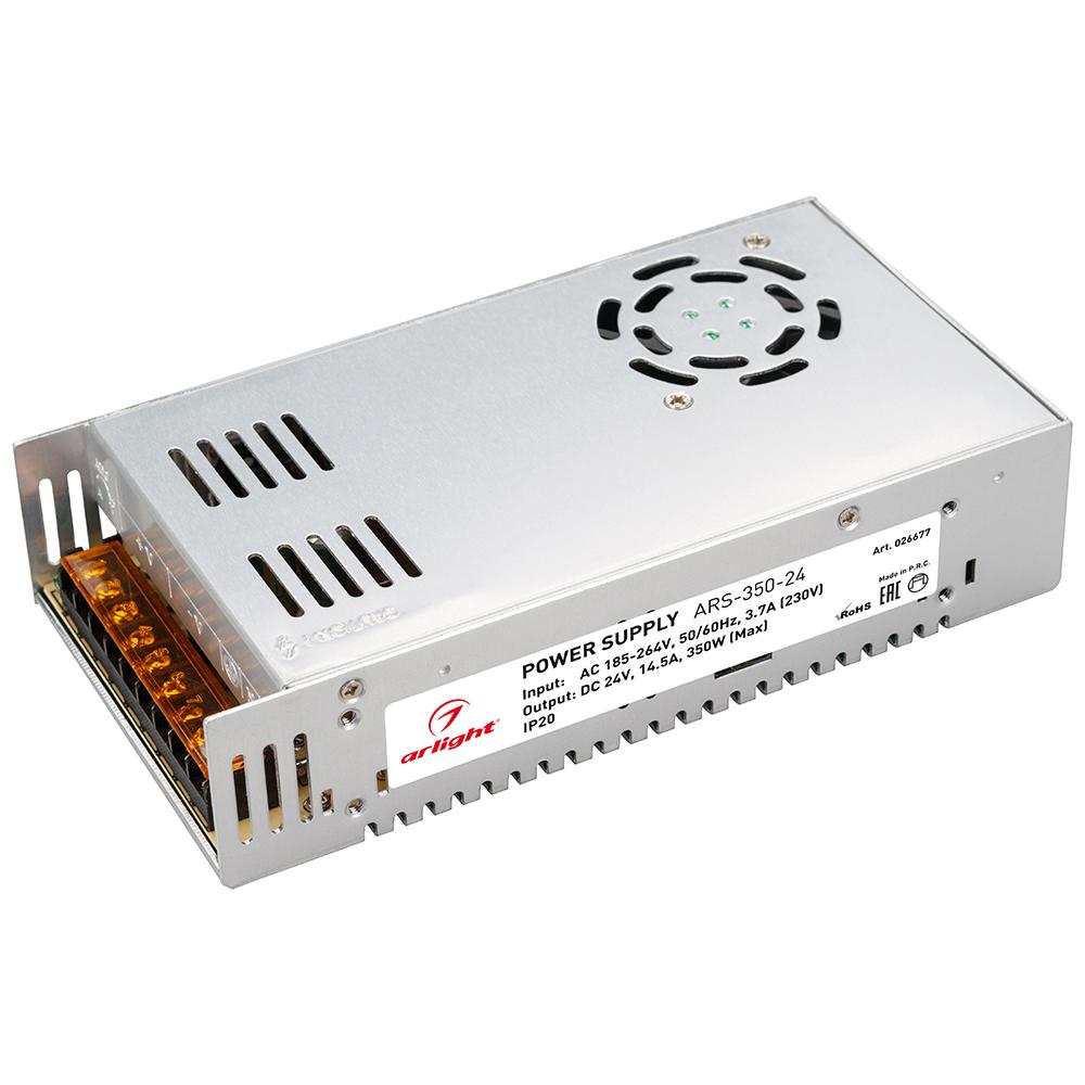 Arlight 026677 Блок питания ARS-350-24 (24V, 14.5A, 350W) Arlight 026677 Блок питания ARS-350-24 (24V, 14.5A, 350W)