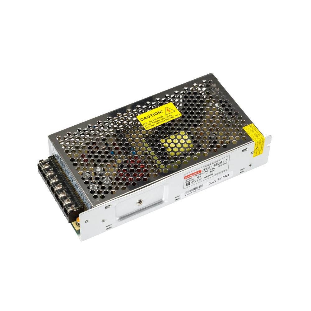 Arlight 015596 Блок питания HTS-150M-5 (5V, 30A, 150W) Arlight 015596 Блок питания HTS-150M-5 (5V, 30A, 150W)