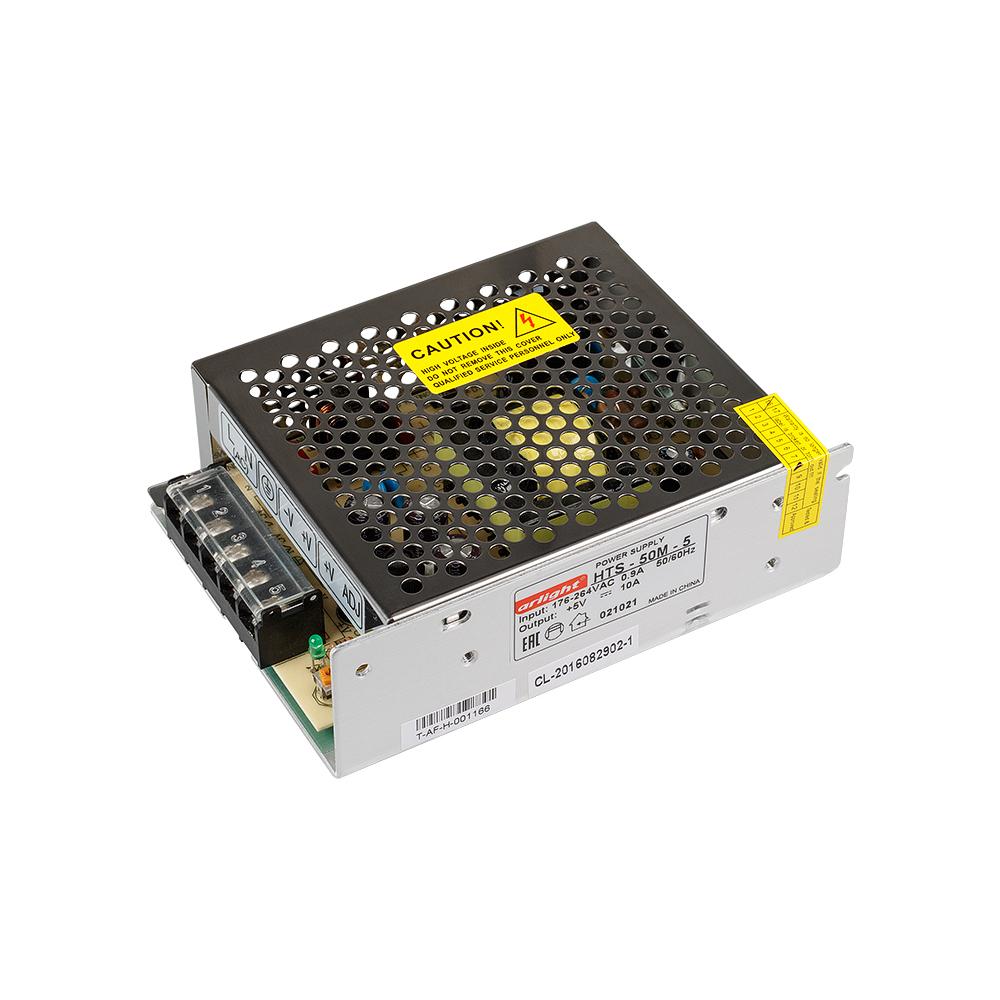Arlight 021021 Блок питания HTS-50M-5 (5V, 10A, 50W) Arlight 021021 Блок питания HTS-50M-5 (5V, 10A, 50W)