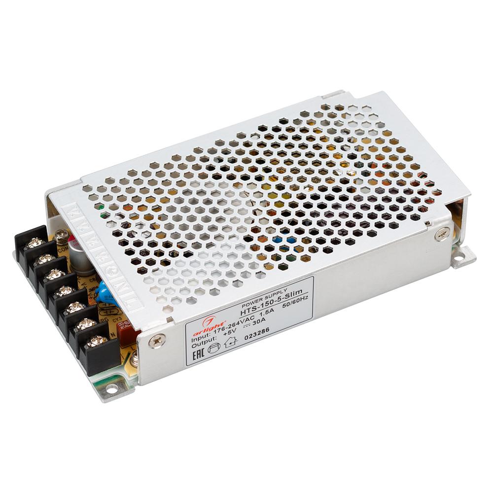 Arlight 023286 Блок питания HTS-150-5-Slim (5V, 30A, 150W) Arlight 023286 Блок питания HTS-150-5-Slim (5V, 30A, 150W)