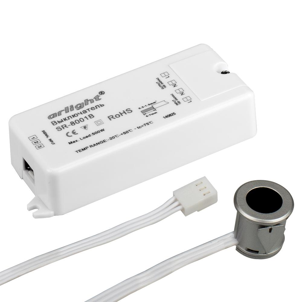Arlight 020208 ИК-датчик SR-8001B Silver (220V, 500W, IR-Sensor)