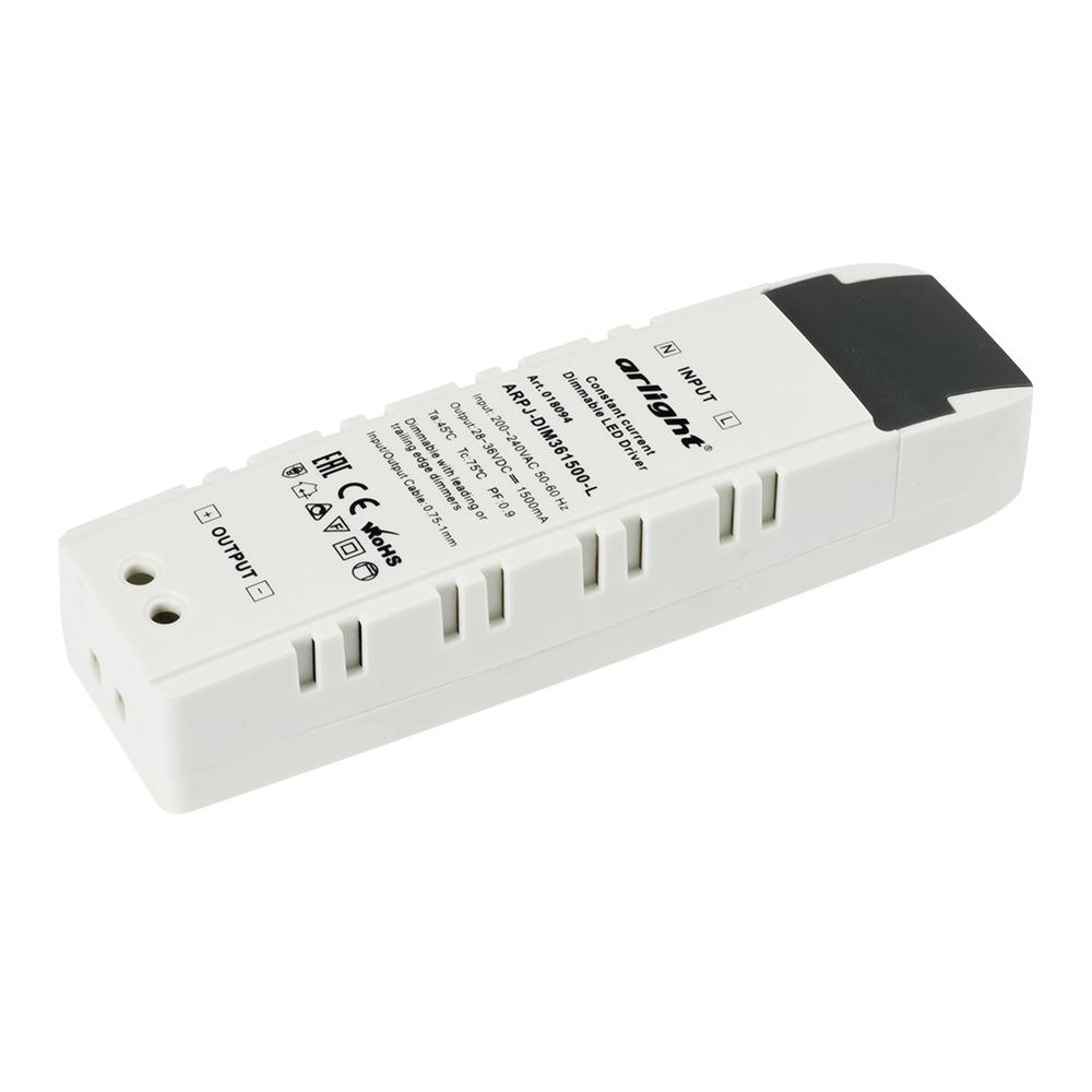 Arlight 018094 Блок питания ARPJ-DIM361500-L (54W, 1500mA, PFC, Triac) Arlight 018094 Блок питания ARPJ-DIM361500-L (54W, 1500mA, PFC, Triac)