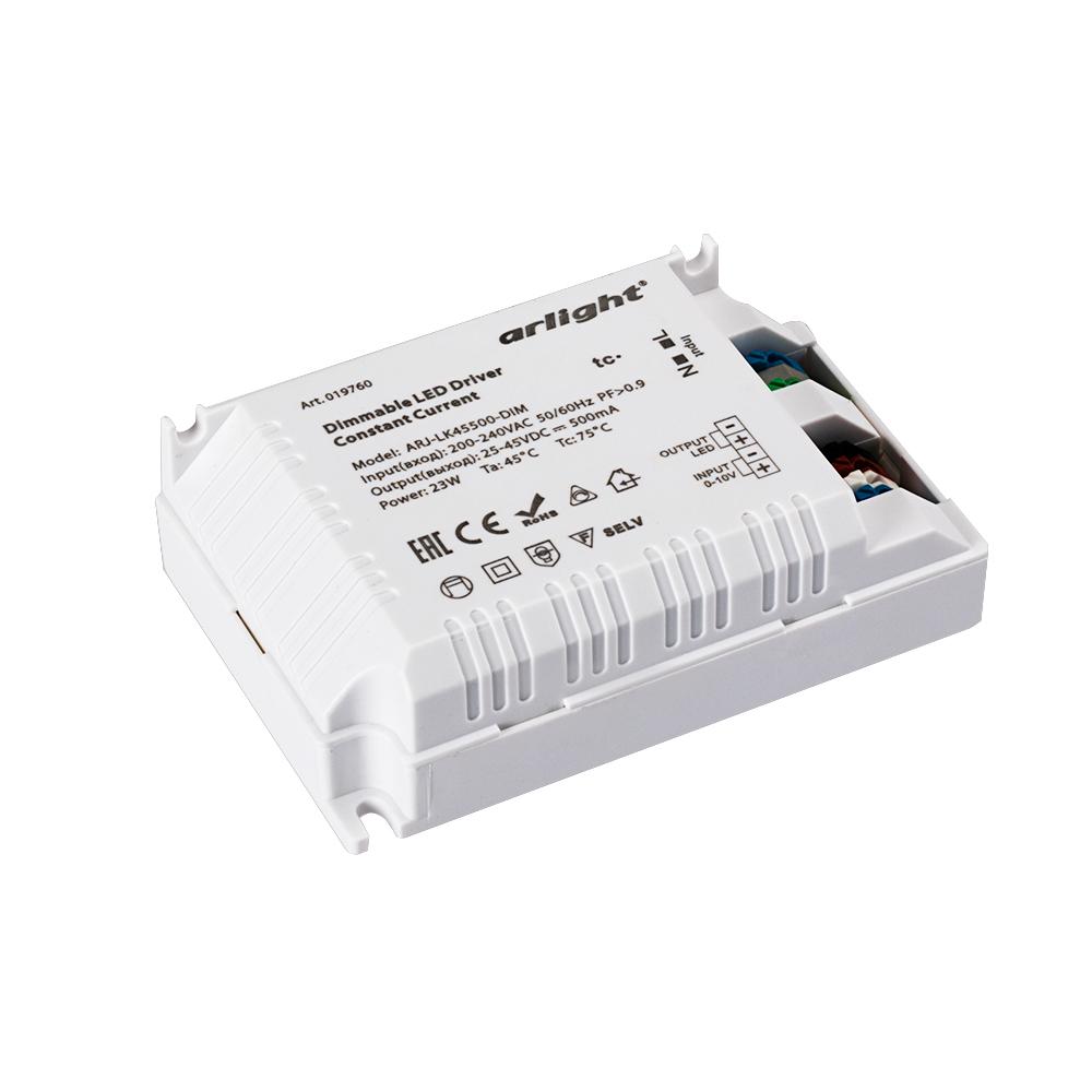 Arlight 019760 Блок питания ARJ-LK45500-DIM (23W, 500mA, 0-10V, PFC) Arlight 019760 Блок питания ARJ-LK45500-DIM (23W, 500mA, 0-10V, PFC)