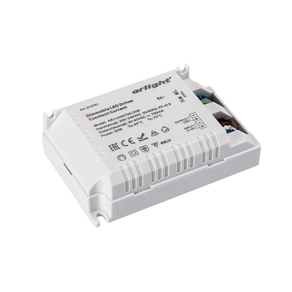 Arlight 019761 Блок питания ARJ-LK43700-DIM (30W, 700mA, 0-10V, PFC) Arlight 019761 Блок питания ARJ-LK43700-DIM (30W, 700mA, 0-10V, PFC)